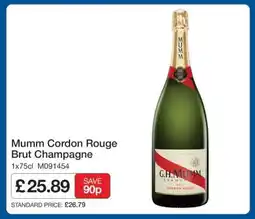 Makro Mumm Cordon Rouge Brut Champagne offer