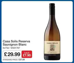 Makro Casa Solis Reserva Sauvignon Blanc offer