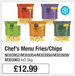 Makro Chef’s Menu Fries/Chips offer