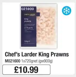 Makro Chef’s Larder King Prawns offer