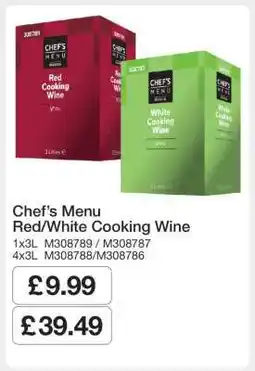Makro Chef’s Menu Red/White Cooking Wine offer