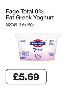 Makro Fage Total 0% Fat Greek Yoghurt offer