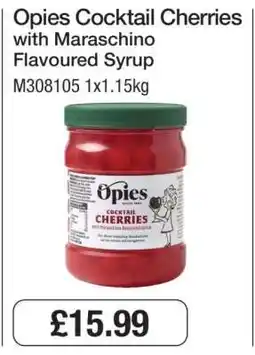 Makro Opies Cocktail Cherries with Maraschino Flavoured Syrup offer