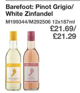 Makro Barefoot: Pinot Grigio/White Zinfandel offer