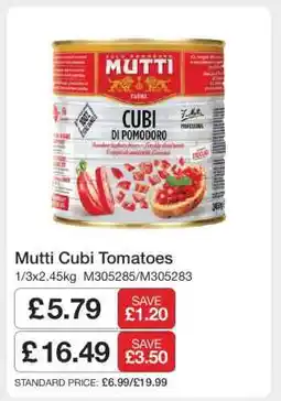 Makro Mutti Cubi Tomatoes offer