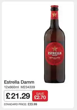 Makro Estrella Damm offer