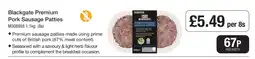 Makro Blackgate Premium Pork Sausage Patties offer