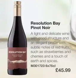 Makro Resolution Bay Pinot Noir offer