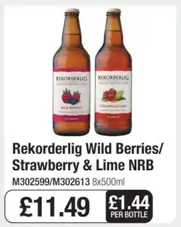 Makro Rekorderlig Wild Berries/Strawberry & Lime NRB offer