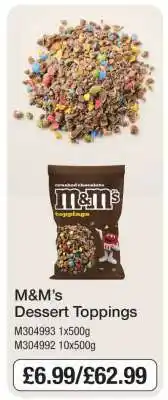 Makro M&M's Dessert Toppings offer