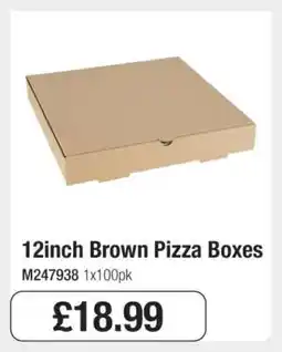 Makro 12inch Brown Pizza Boxes offer
