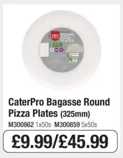 Makro CaterPro Bagasse Round Pizza Plates (325mm) offer