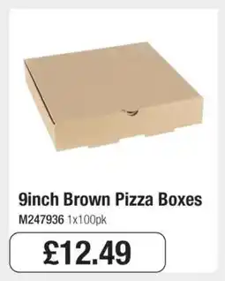 Makro 9inch Brown Pizza Boxes offer