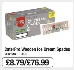 Makro CaterPro Wooden Ice Cream Spades offer