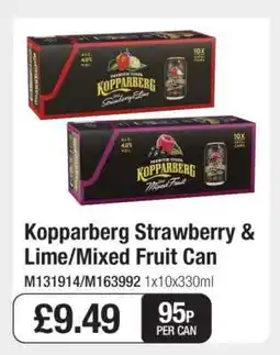 Makro Kopparberg Strawberry & Lime/Mixed Fruit Can offer
