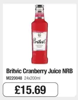 Makro Britvic Cranberry Juice NRB offer