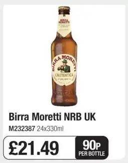 Makro Birra Moretti NRB UK offer