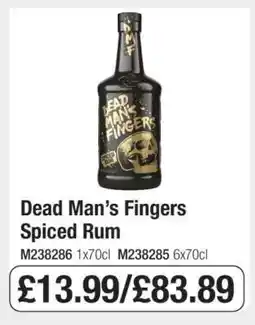 Makro Dead Man’s Fingers Spiced Rum offer