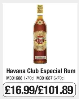 Makro Havana Club Especial Rum offer