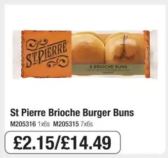 Makro St Pierre Brioche Burger Buns offer