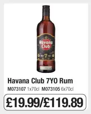 Makro Havana Club 7YO Rum offer