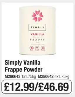Makro Simply Vanilla Frappe Powder offer