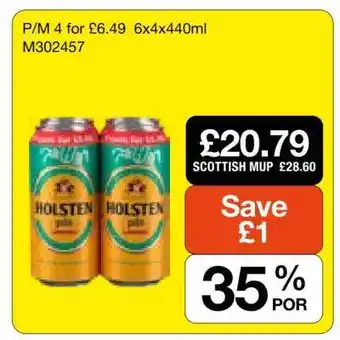 Makro Holsten Pils offer