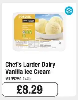 Makro Chef’s Larder Dairy Vanilla Ice Cream offer