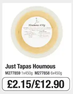 Makro Just Tapas Houmous offer