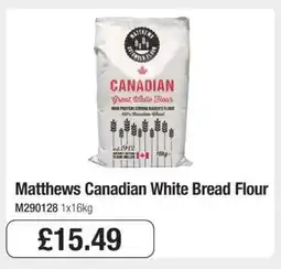 Makro Matthews Canadian White Bread Flour offer