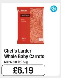 Makro Chef’s Larder Whole Baby Carrots offer