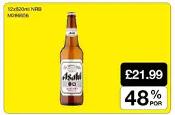Makro Asahi 12x620ml NRB offer