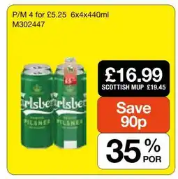 Makro Carlsberg Pilsner offer