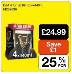 Makro Guinness 4x440ml offer