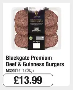 Makro Blackgate Premium Beef Guinness Burgers offer