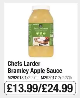Makro Chefs Larder Bramley Apple Sauce offer