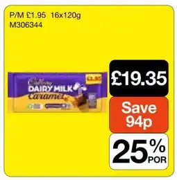 Makro Cadbury Dairy Milk Caramel offer