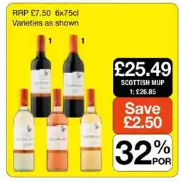 Makro Wine Varieties offer