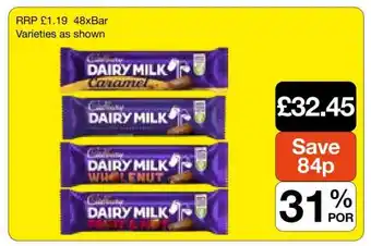 Makro Cadbury Dairy Milk Bars offer