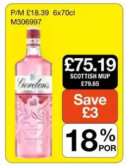 Makro Gordon’s Pink Gin offer
