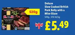 Lidl Deluxe Slow Cooked British Pork Belly with a Miso Glaze offer
