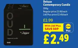 Lidl Deluxe Contemporary Candle offer