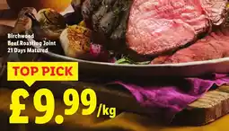 Lidl Beef Roasting Joint 21 Days Matured offer
