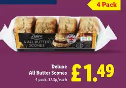 Lidl Deluxe All Butter Scones offer
