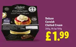 Lidl Deluxe Cornish Clotted Cream offer