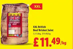 Lidl XXL British Beef Brisket Joint offer