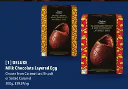 Lidl DELUXE Milk Chocolate Layered Egg offer