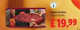 Lidl Jamón Serrano offer