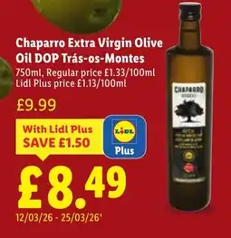 Lidl Chaparro Extra Virgin Olive Oil DOP Trás-os-Montes offer