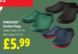 Lidl PARKSIDE Garden Clogs offer